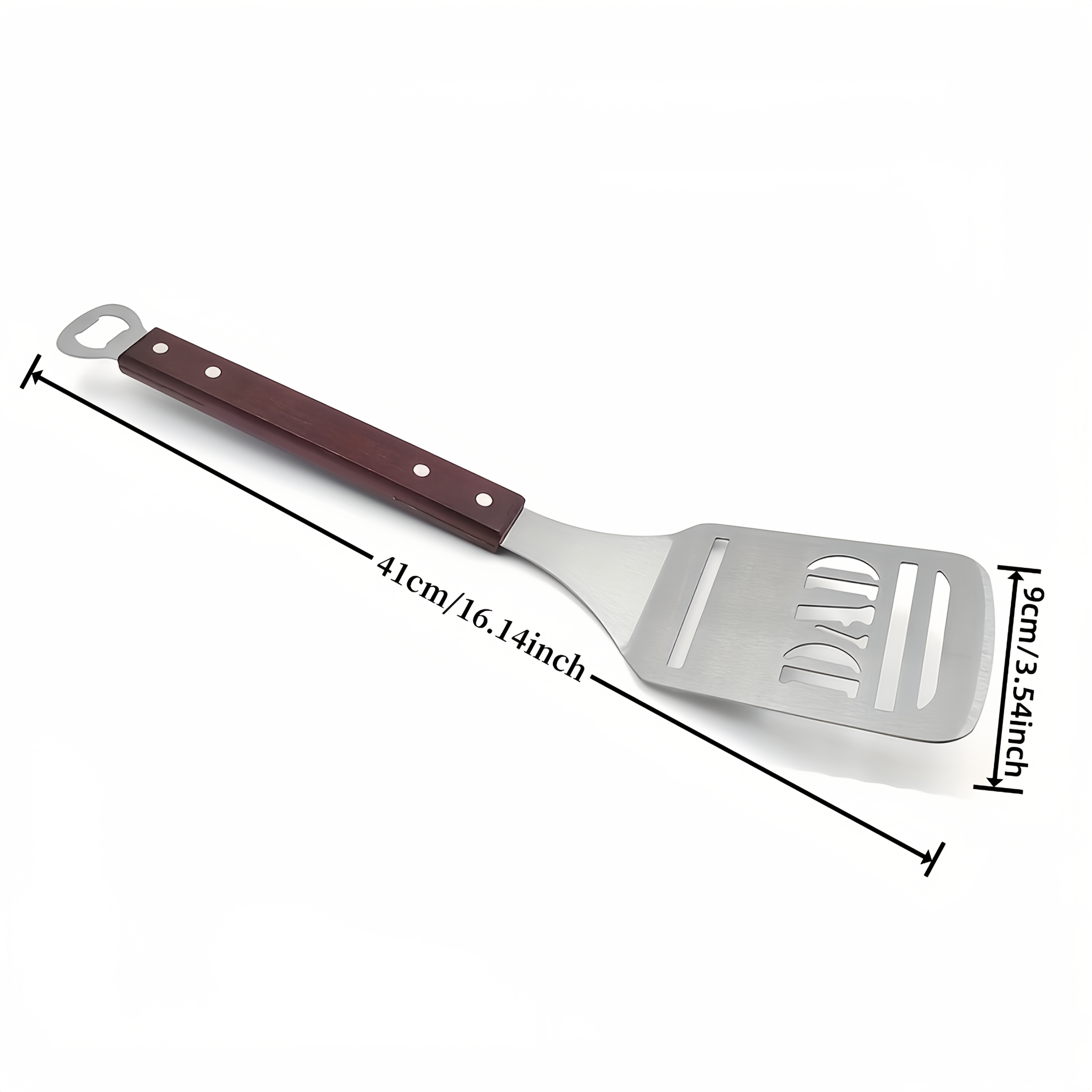 Stainless Steel BBQ Spatula wi - Okonomiyaki Spatula บทวิจารณ์และราคา