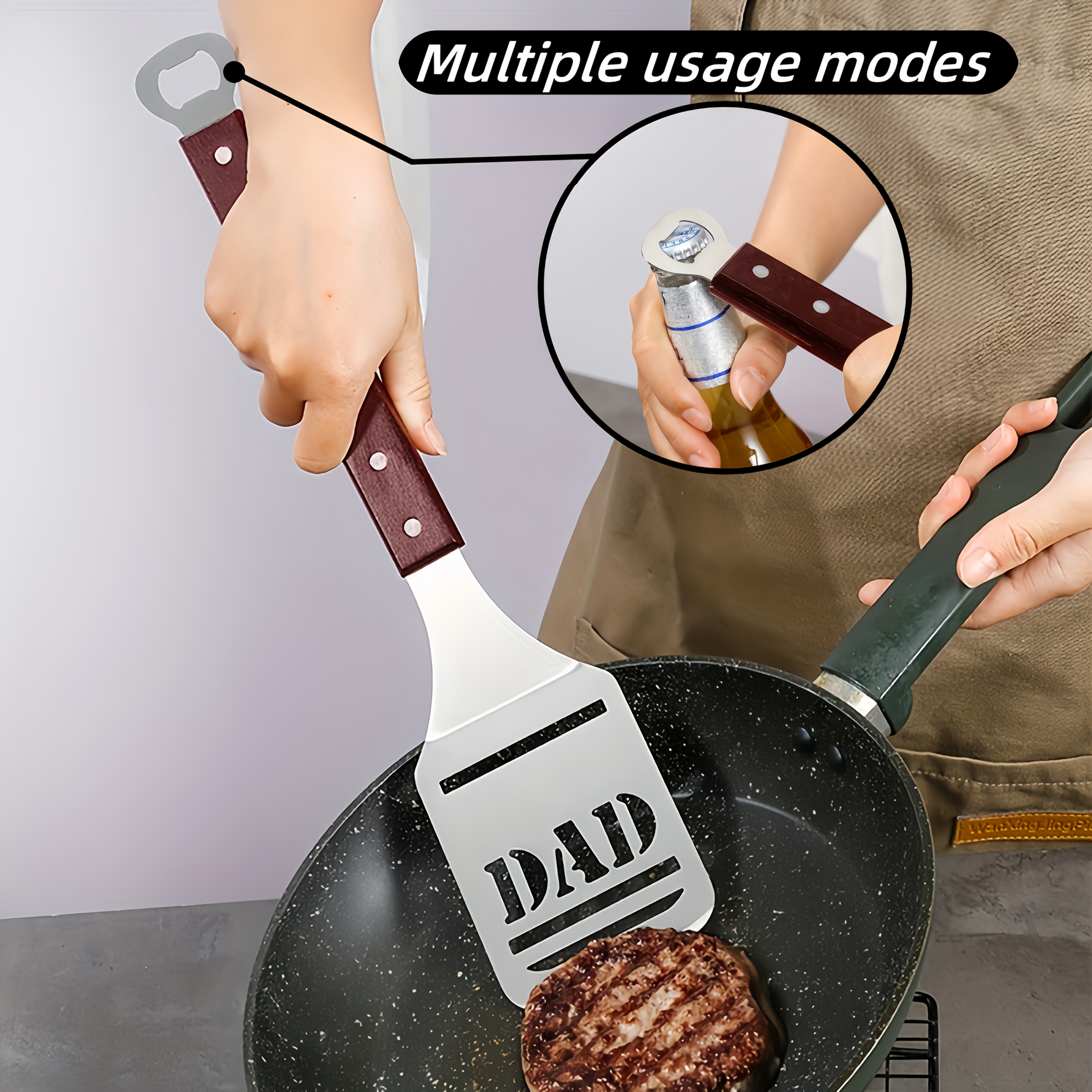 Stainless Steel BBQ Spatula wi - Okonomiyaki Spatula บทวิจารณ์และราคา