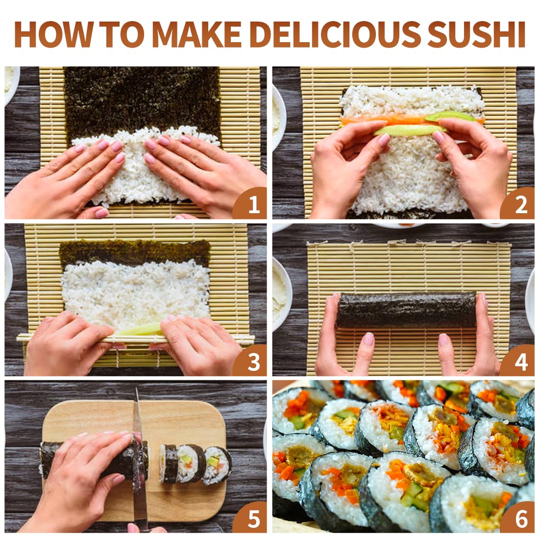 Sushi Making Set With Various  - Spring Roll Wrapper บทวิจารณ์และราคา