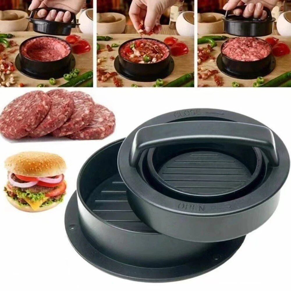 Round Hamburger Burger Press B - Hot Dog Press บทวิจารณ์และราคา