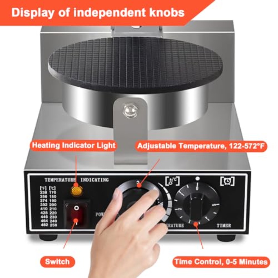 Electric Ice Cream Cone Maker  - Waffle Cone Maker บทวิจารณ์และราคา