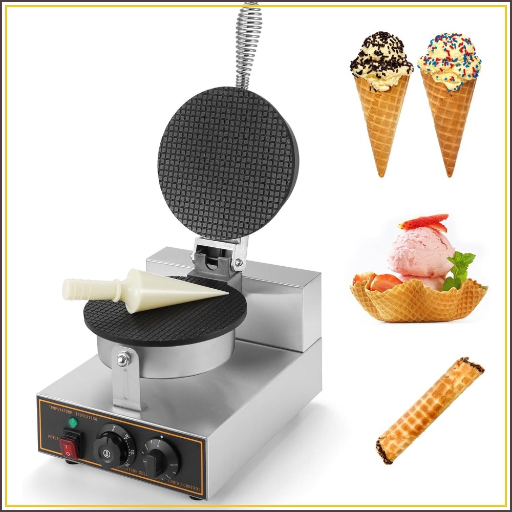 1200W Commercial Waffle Cone M - Waffle Cone Maker บทวิจารณ์และราคา