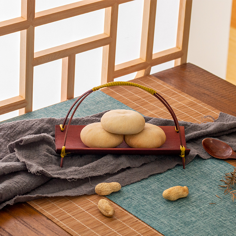 Handwoven Bamboo  Tea Tray Wed - Dim Sum Basket บทวิจารณ์และราคา