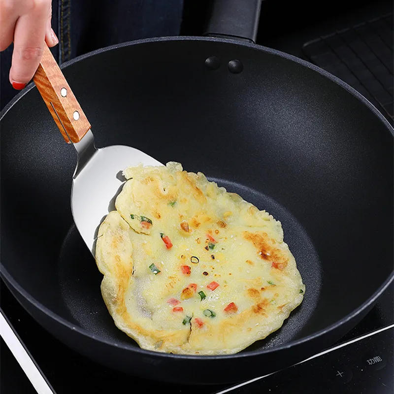 Stainless Steel Wooden Handle  - Okonomiyaki Spatula บทวิจารณ์และราคา
