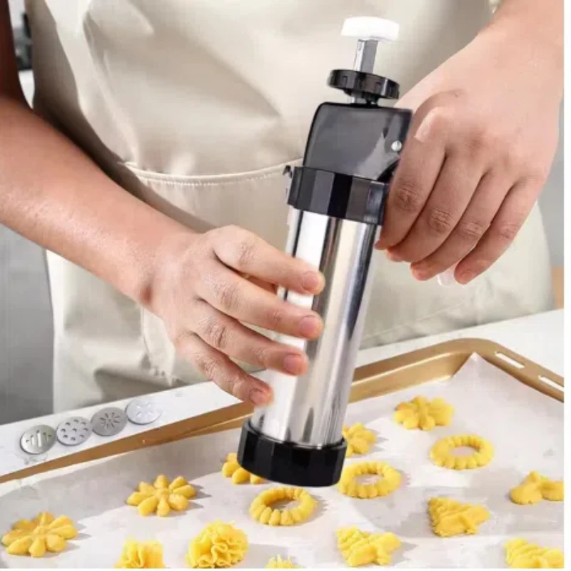 Cookie Press Gun Kit Stainless - Churros Maker Gun บทวิจารณ์และราคา