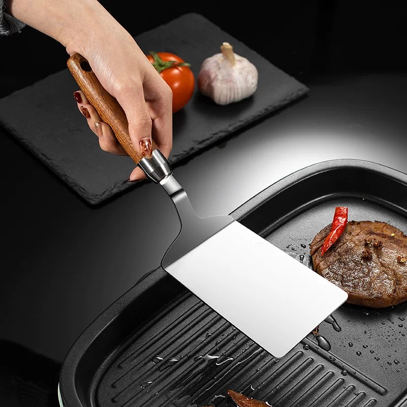 Stainless Steel Frying Spatula - Okonomiyaki Spatula บทวิจารณ์และราคา