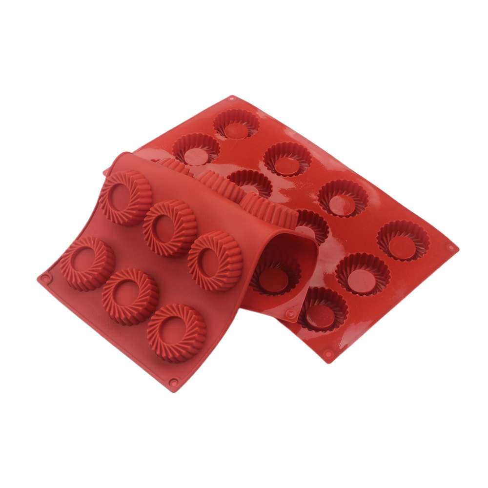 12 Holes Circular Vortex Shape - Donut Mold Silicone บทวิจารณ์และราคา
