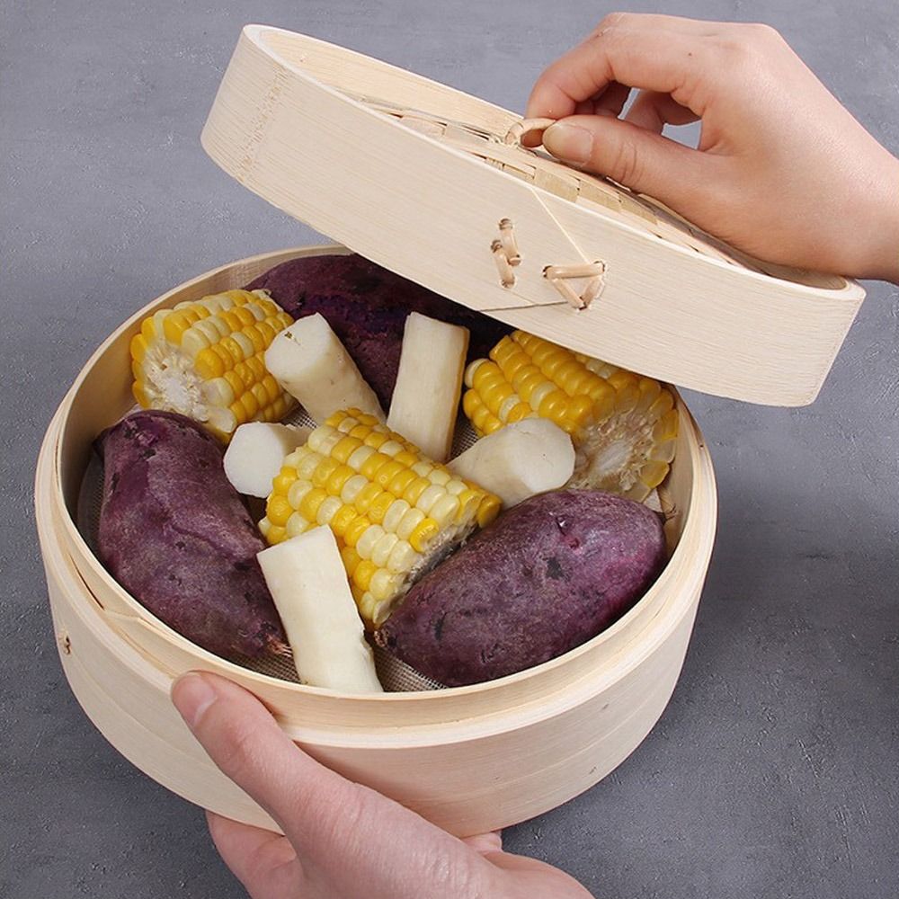Chinese Steamer Bamboo Steamer - Bao Steamer Bamboo บทวิจารณ์และราคา