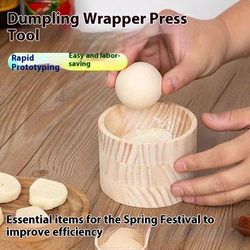 1 Set Wooden Dumpling Maker -  - Dumpling Press Set บทวิจารณ์และราคา