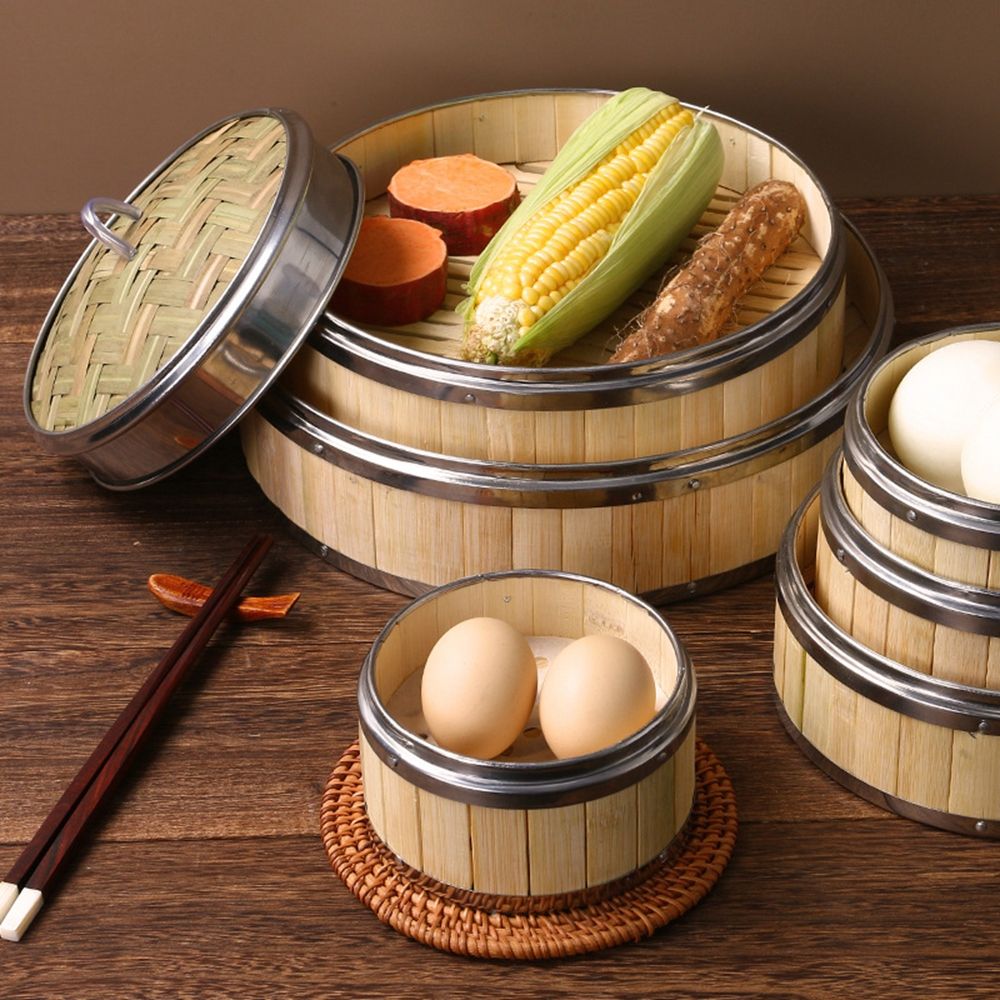 Dim Sum Bao Buns Bamboo Lid St - Bao Steamer Bamboo บทวิจารณ์และราคา