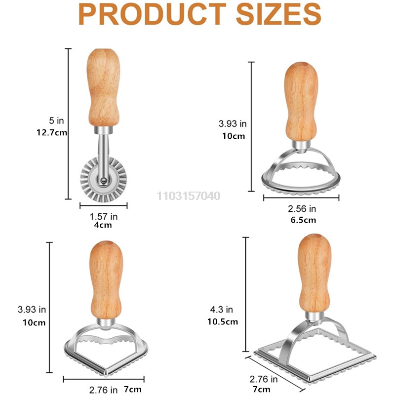 3/4Pcs Manual Pasta Molds Set  - Dumpling Press Set บทวิจารณ์และราคา