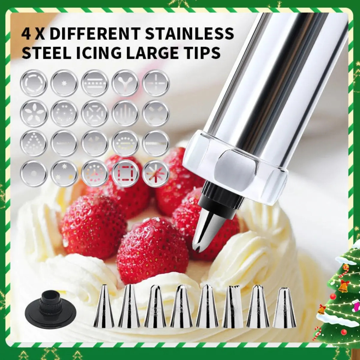 Stainless Steel Cookie Press K - Churros Maker Gun บทวิจารณ์และราคา