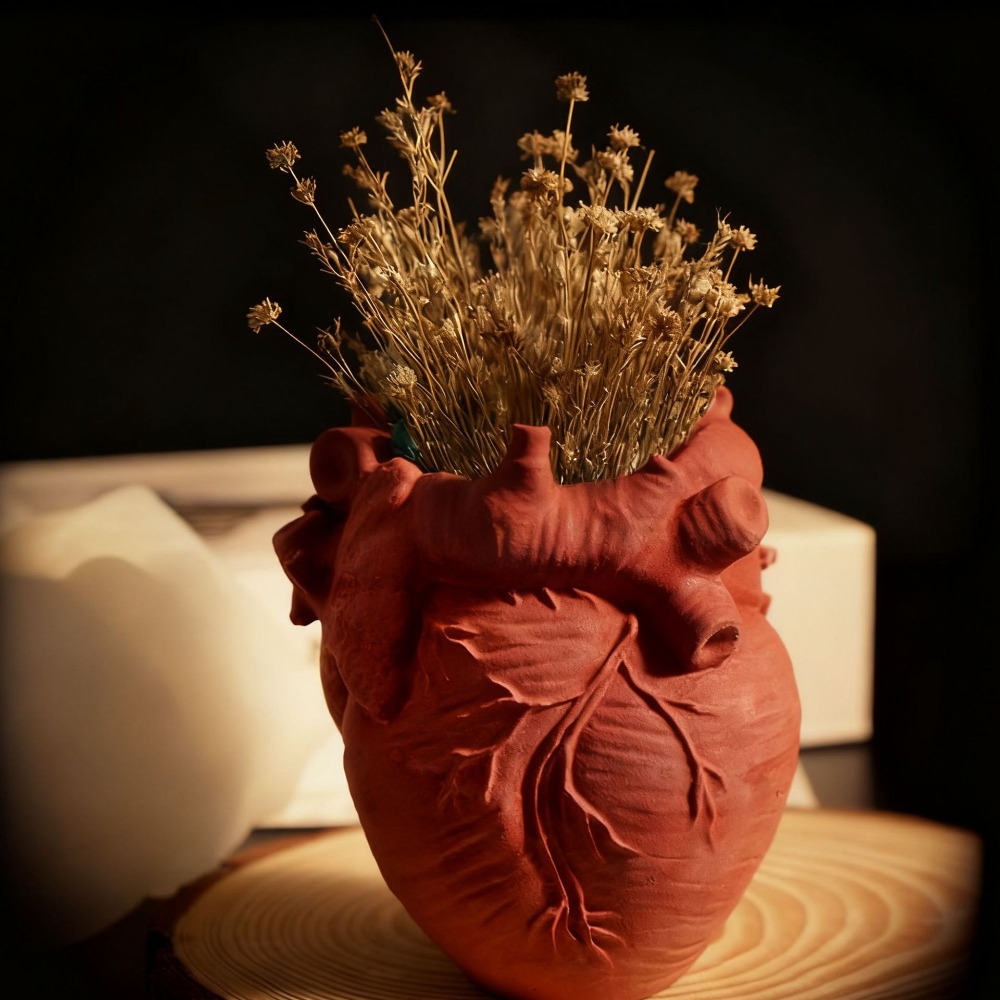 Heart Flowerpot Vase Resin Sil - Potsticker Mold บทวิจารณ์และราคา