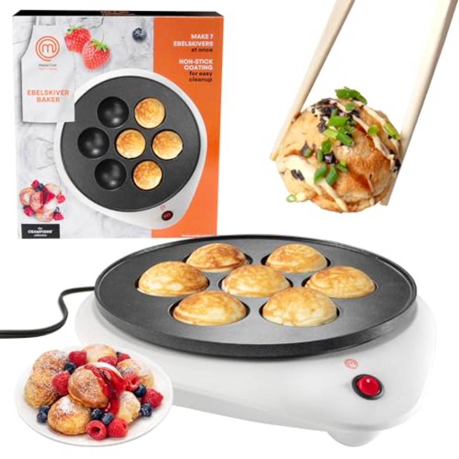 MasterChef Electric Ebelskiver - Takoyaki Grill Plate บทวิจารณ์และราคา