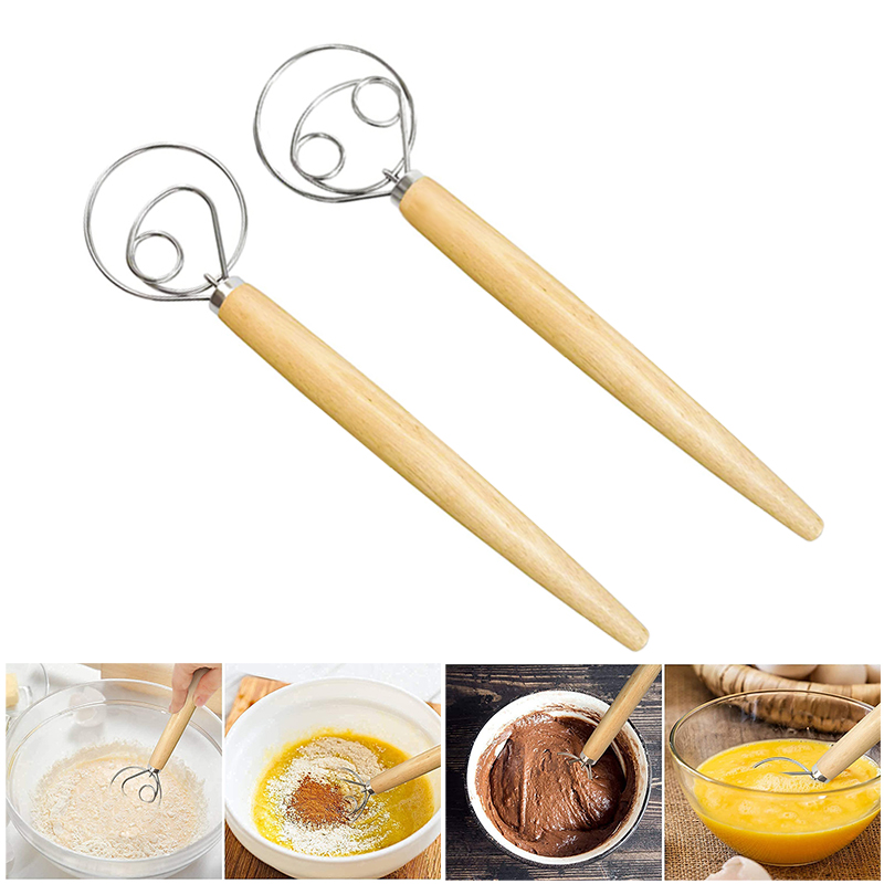 Large Hand Danish Dough Whisk  - Danish Pancake Pan บทวิจารณ์และราคา