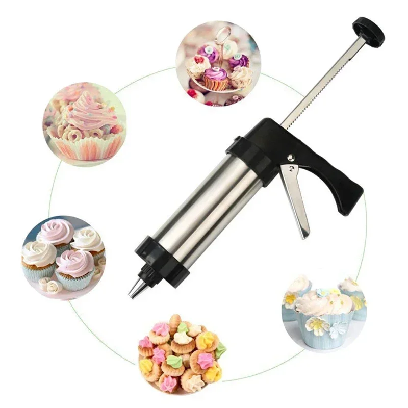 Cookie Press Gun Kit Stainless - Churros Maker Gun บทวิจารณ์และราคา