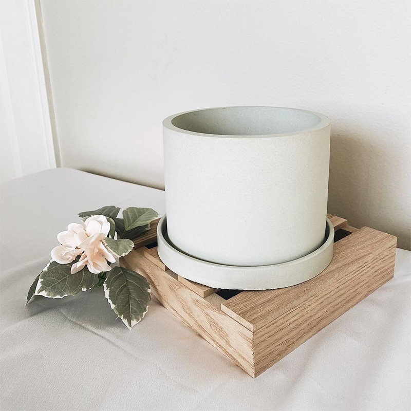 Large Round Flower Pot Cement  - Potsticker Mold บทวิจารณ์และราคา