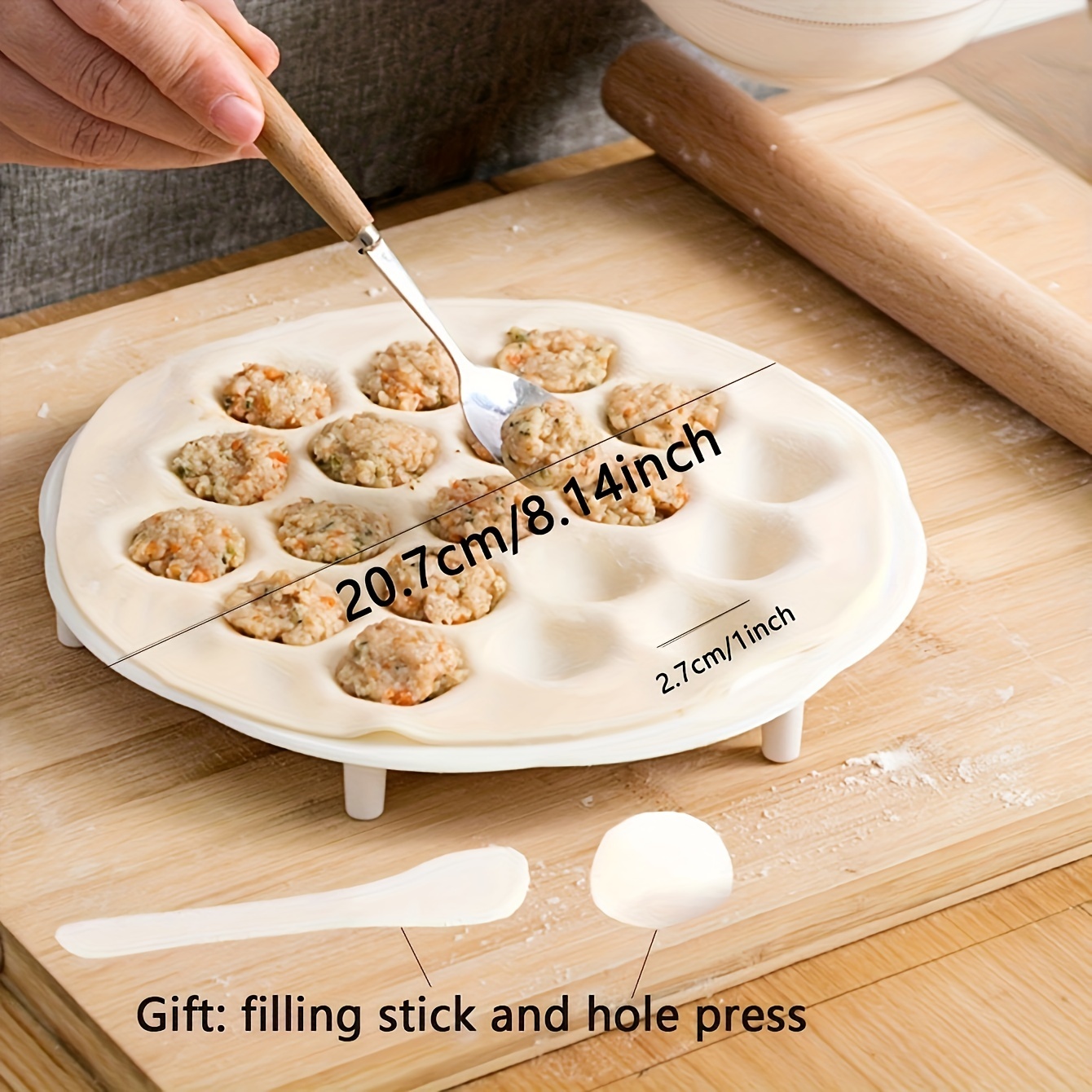 1pc- Simple Chinese Dumplings  - Dumpling Press Set บทวิจารณ์และราคา