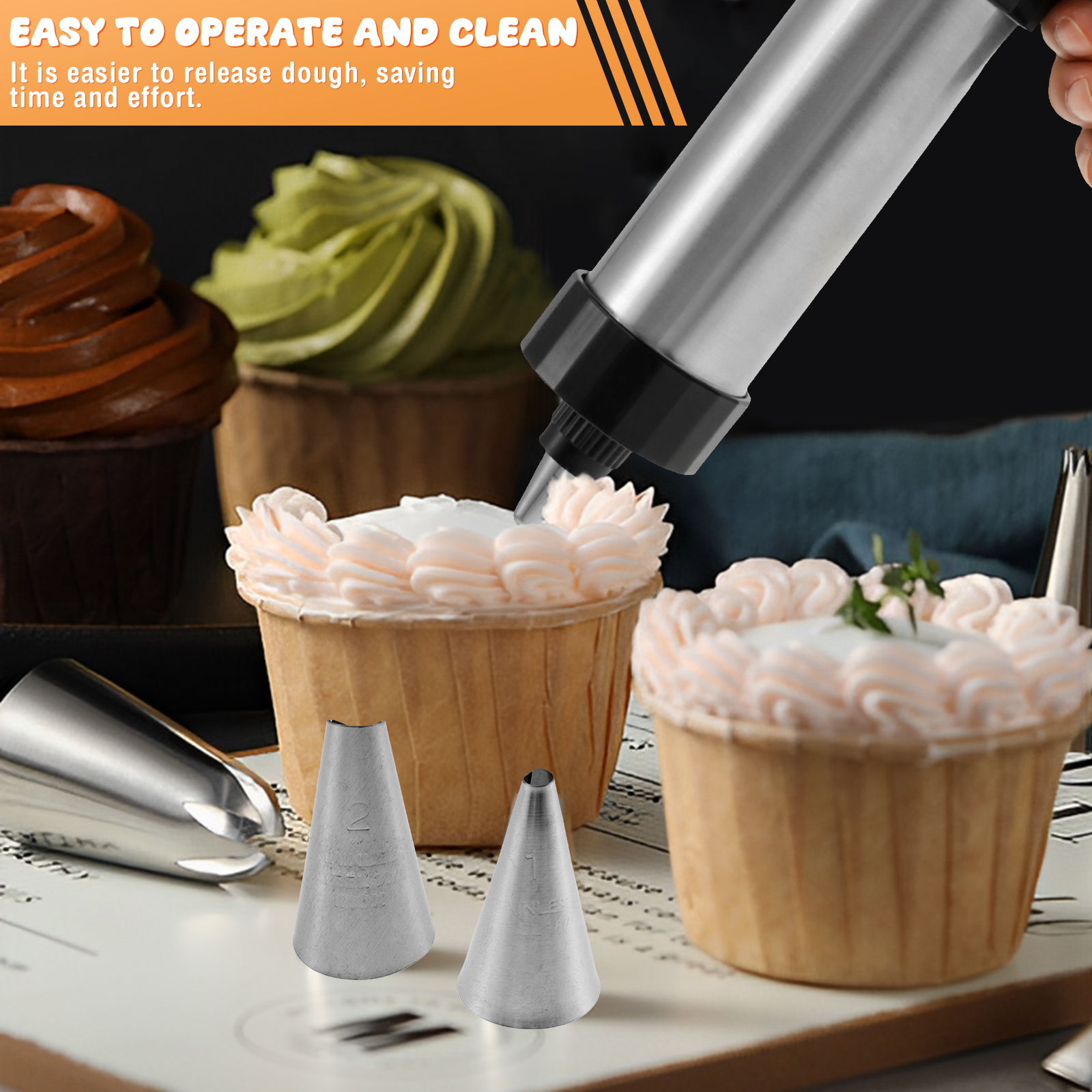 Stainless Steel Cookie Gun Chu - Churros Maker Gun บทวิจารณ์และราคา