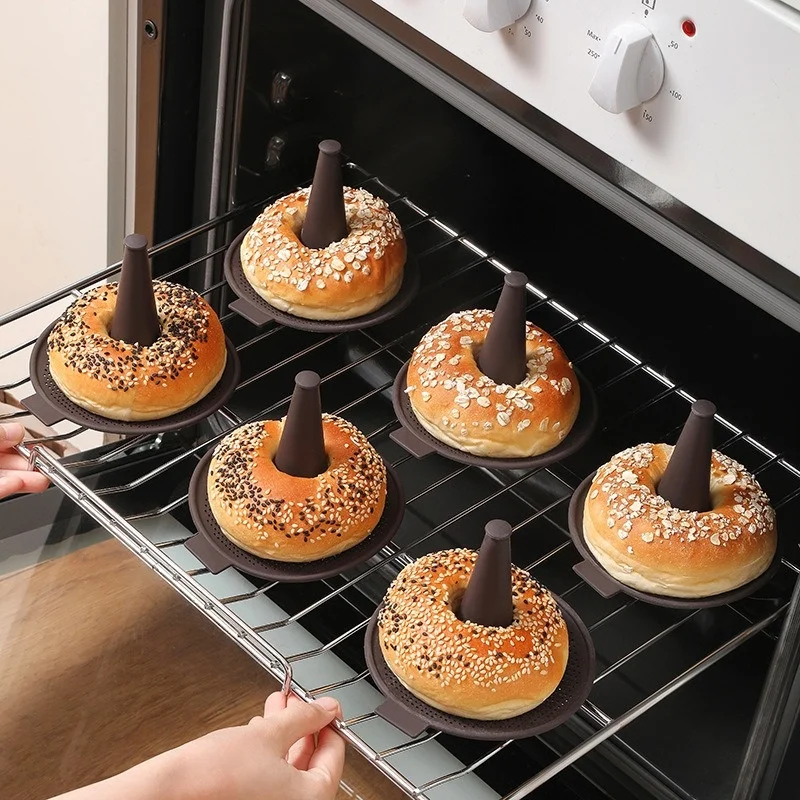 6Pcs Baking Mold Bread Donut P - Donut Mold Silicone บทวิจารณ์และราคา
