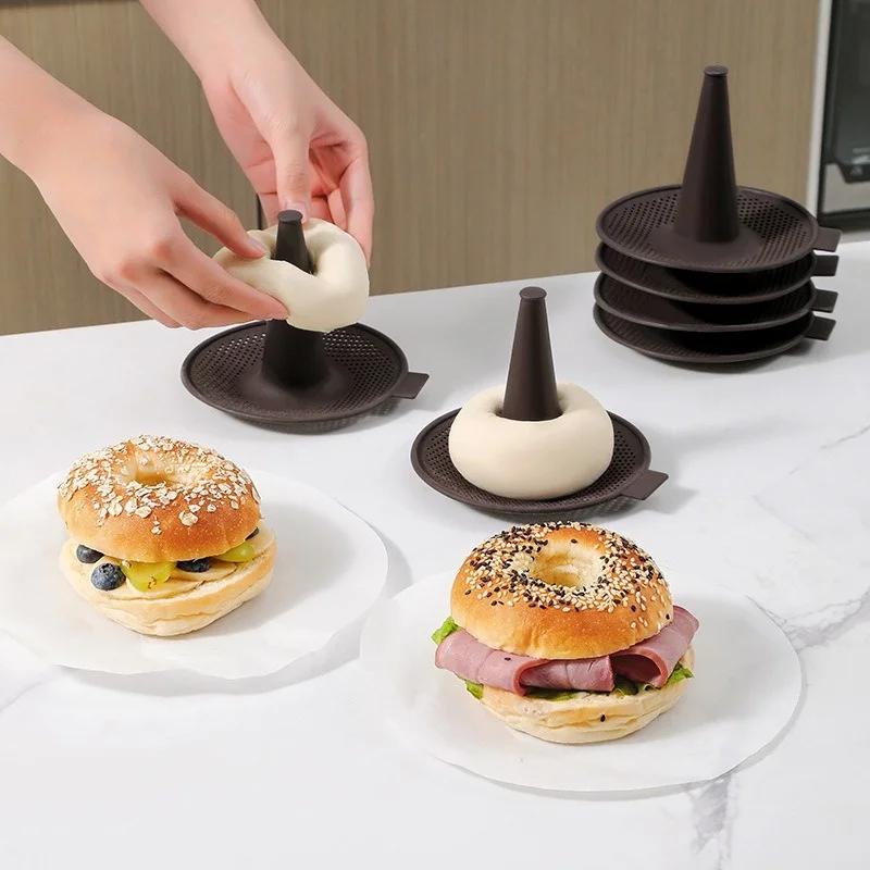 6Pcs Baking Mold Bread Donut P - Donut Mold Silicone บทวิจารณ์และราคา