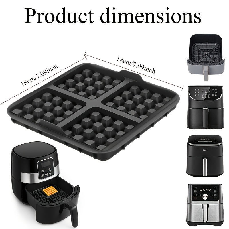 Square Waffle Mold, Non-Stick  - Mini Pancake Griddle บทวิจารณ์และราคา