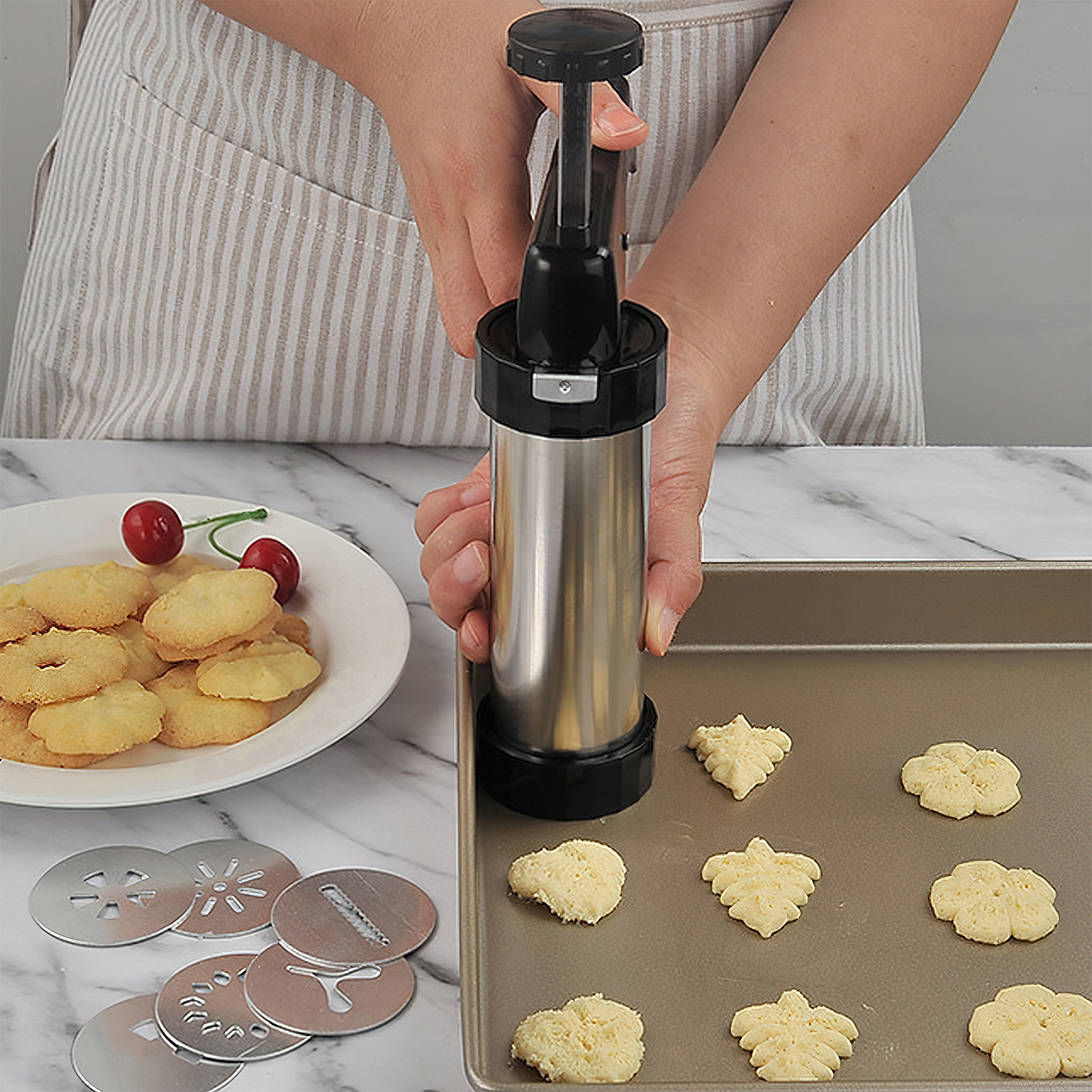 GMOX Cookie Press Gun and Tips - Churros Maker Gun บทวิจารณ์และราคา