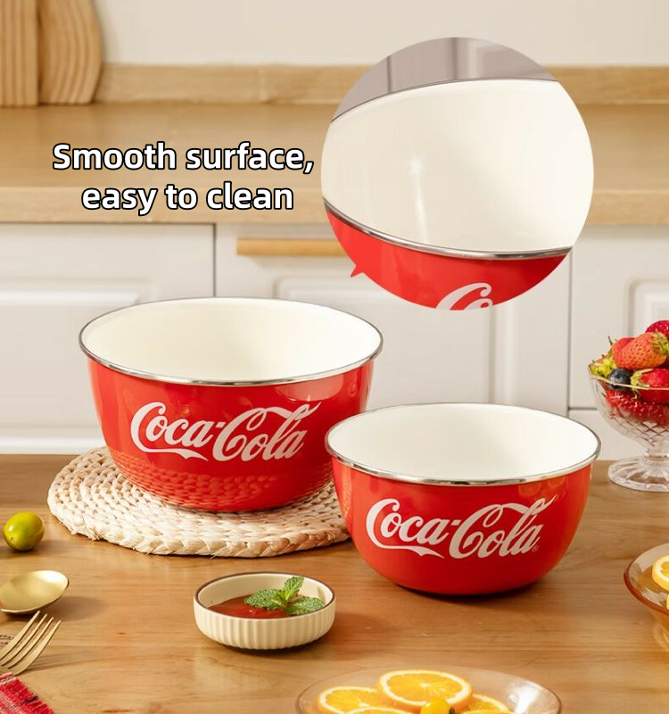 Coca Cola Vintage Enamel Salad - Dim Sum Basket บทวิจารณ์และราคา