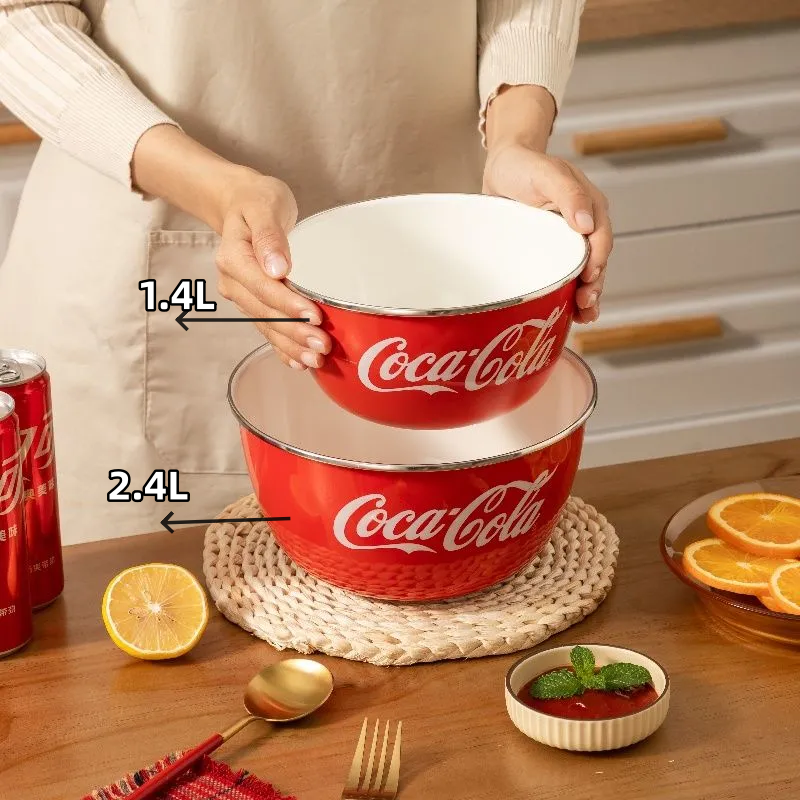 Coca Cola Vintage Enamel Salad - Dim Sum Basket บทวิจารณ์และราคา