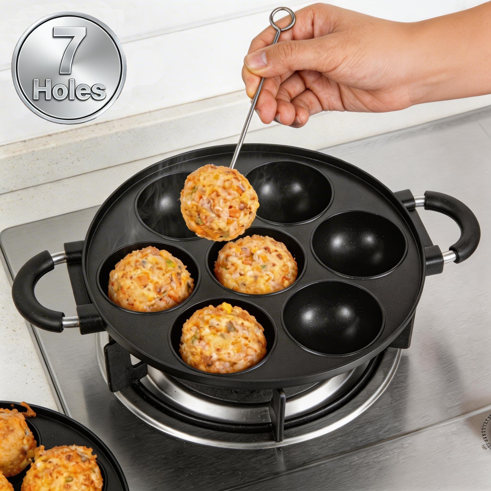 16/7 Holes Takoyaki Pan Alumin - Takoyaki Grill Plate บทวิจารณ์และราคา
