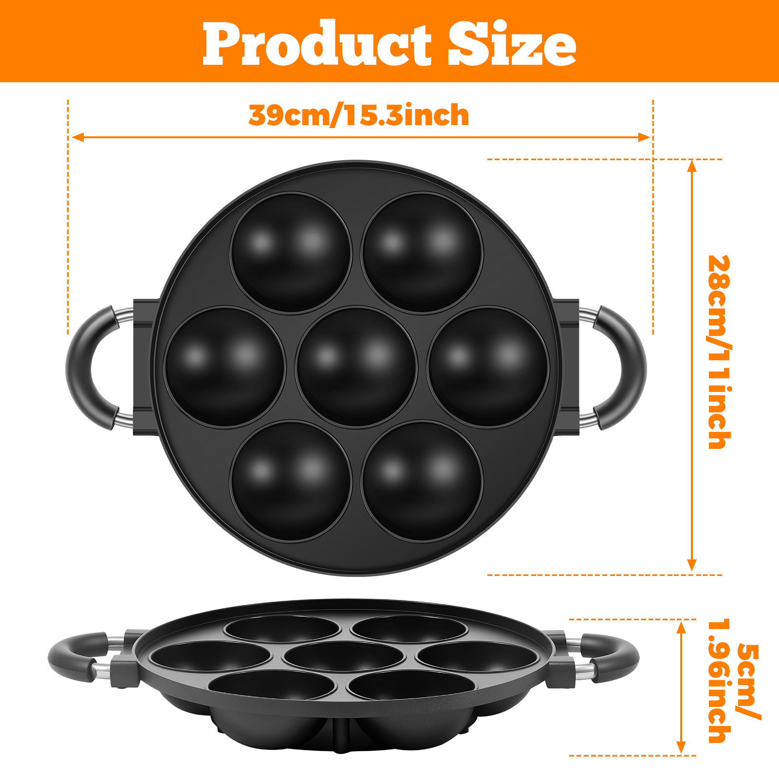 16/7 Holes Takoyaki Pan Alumin - Takoyaki Grill Plate บทวิจารณ์และราคา