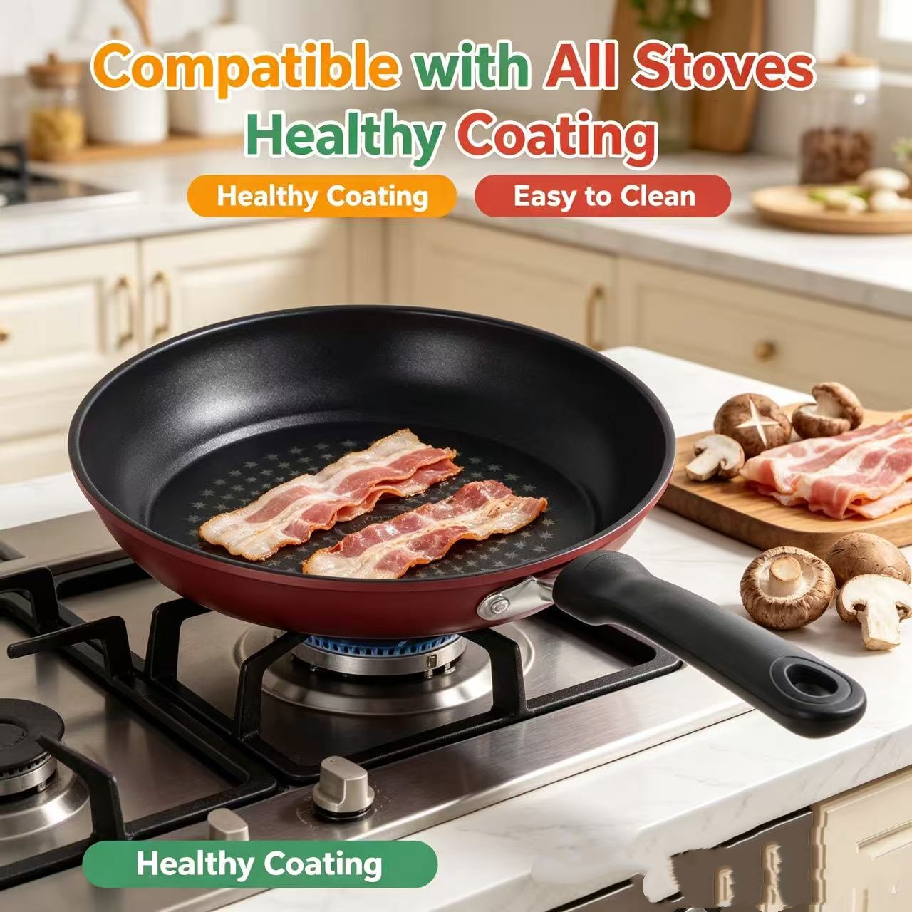 Premium Granite Non Stick Fryi - Mini Pancake Griddle บทวิจารณ์และราคา