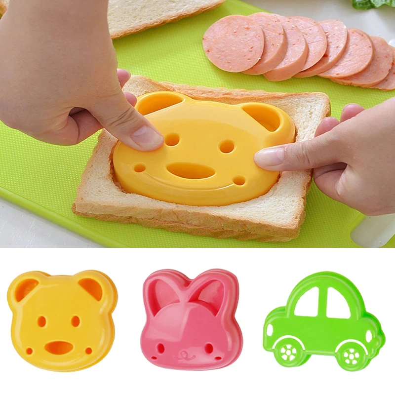2pcs Sandwich Mould Bear Cat R - Bunny Cake Mold บทวิจารณ์และราคา