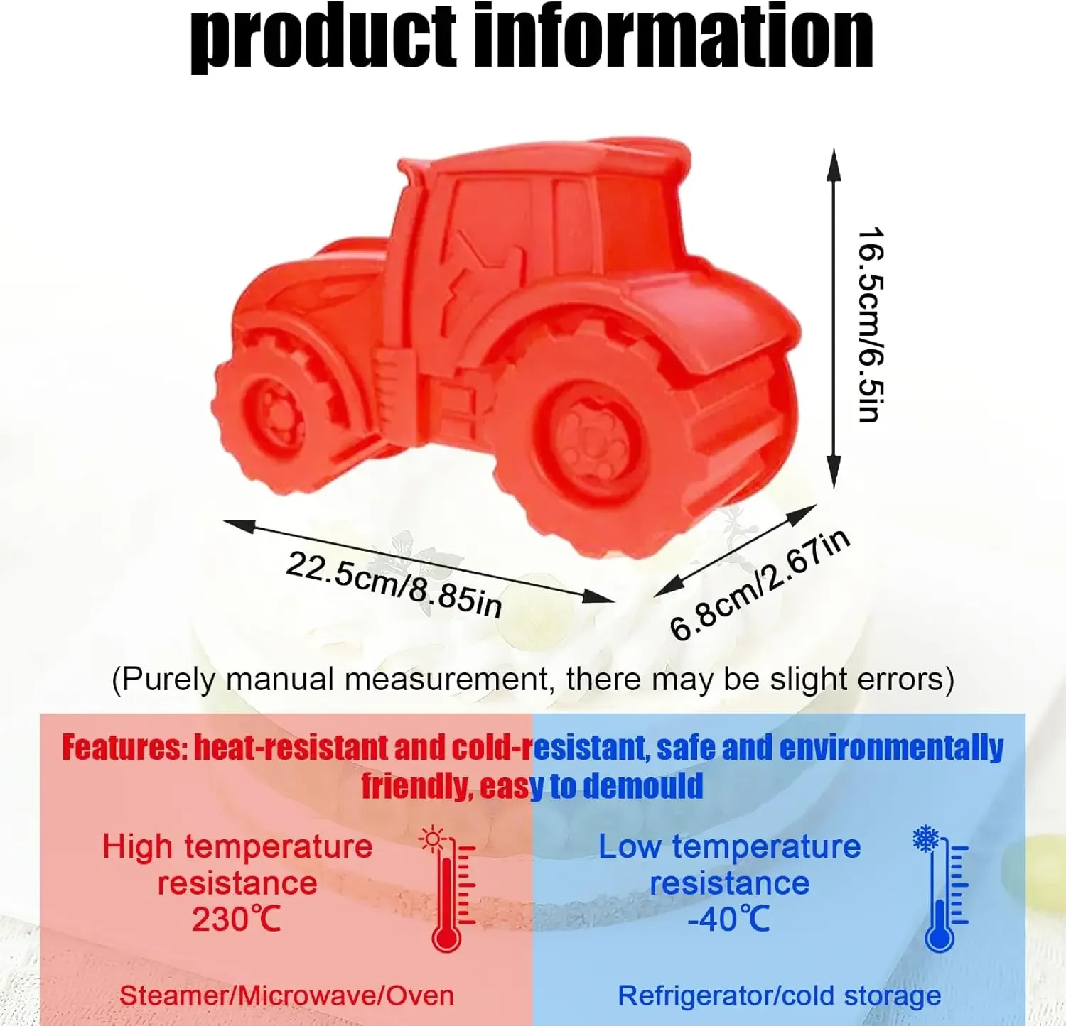3D Tractor Silicone Baking Mou - Bunny Cake Mold บทวิจารณ์และราคา