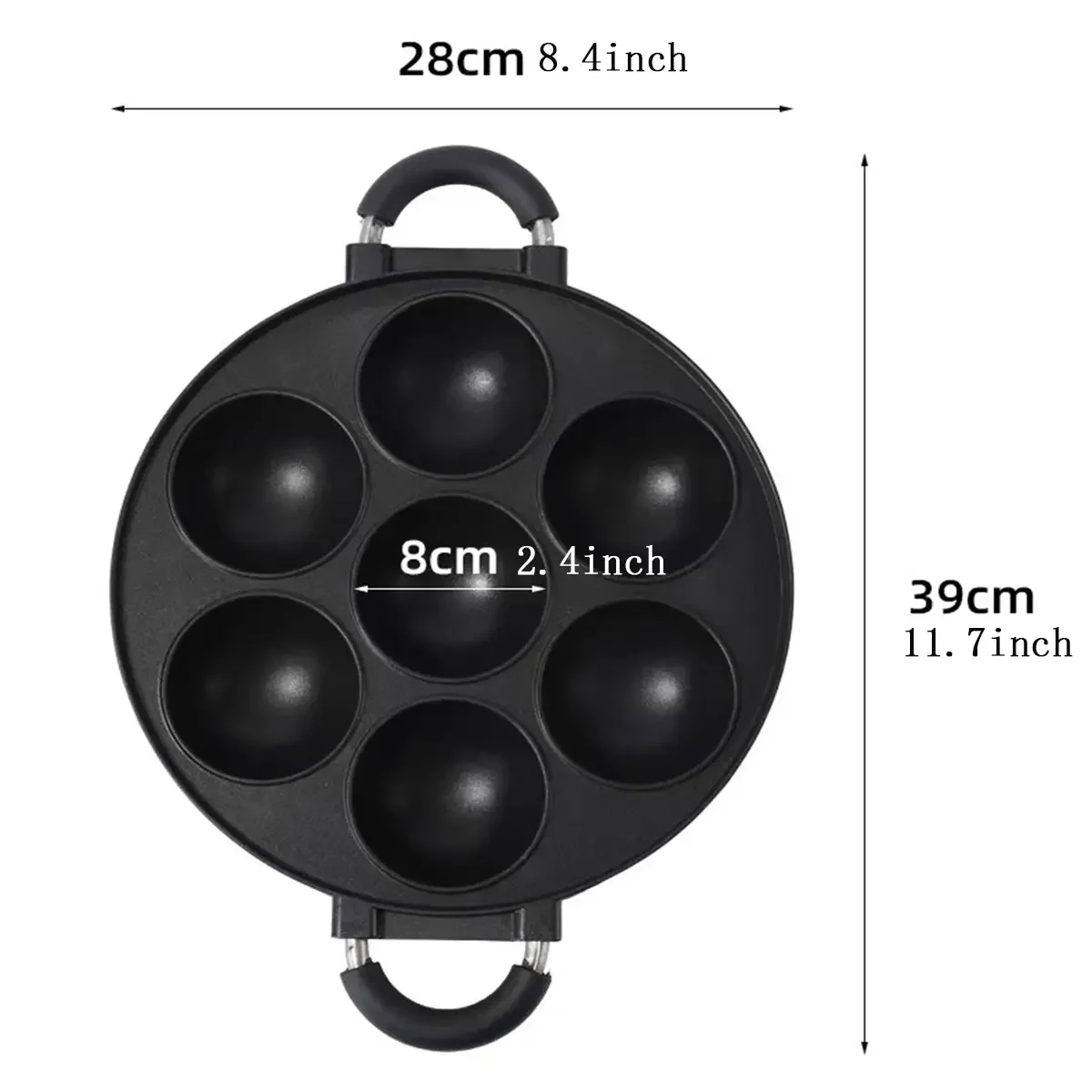 7 Hole Cake Cooking Pan Cast I - Cast Iron Corn บทวิจารณ์และราคา