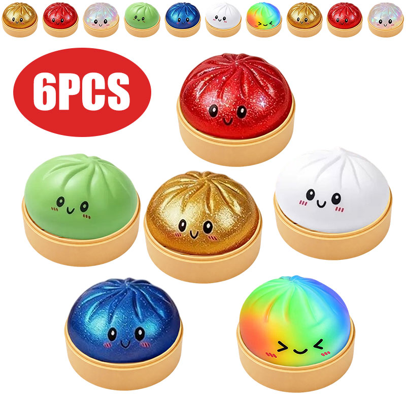 Bao Bun Squishy Toy with Bambo - Bao Steamer Bamboo บทวิจารณ์และราคา