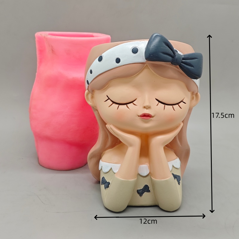 Silicone mold cute bow girl fl - Potsticker Mold บทวิจารณ์และราคา