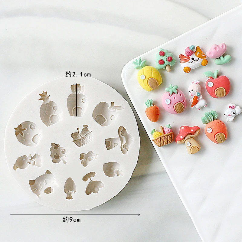 Cute Bunny Bear Carrot House S - Bunny Cake Mold บทวิจารณ์และราคา
