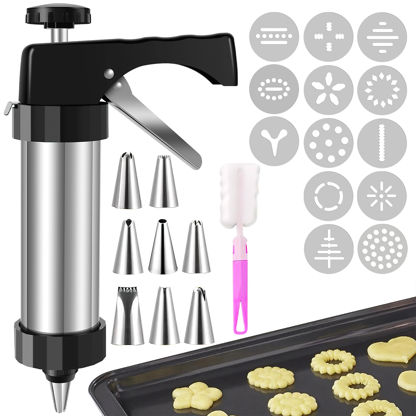 Cookie Maker Machine Stainless - Churros Maker Gun บทวิจารณ์และราคา