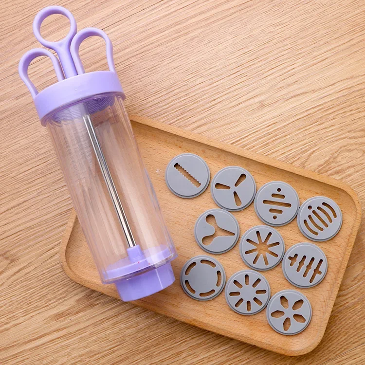 DIY Manual Cookie Press Maker  - Churros Maker Gun บทวิจารณ์และราคา