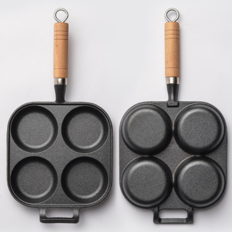 JUSTINLAU 2/4-Hole Cast Iron O - Egg Waffle Pan บทวิจารณ์และราคา