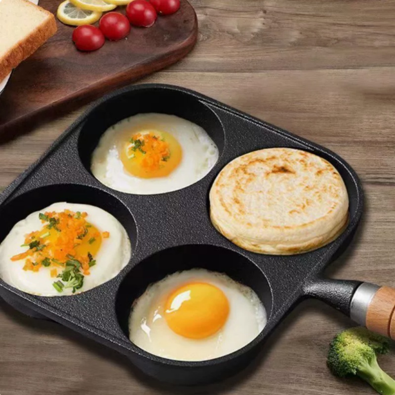 JUSTINLAU 2/4-Hole Cast Iron O - Egg Waffle Pan บทวิจารณ์และราคา