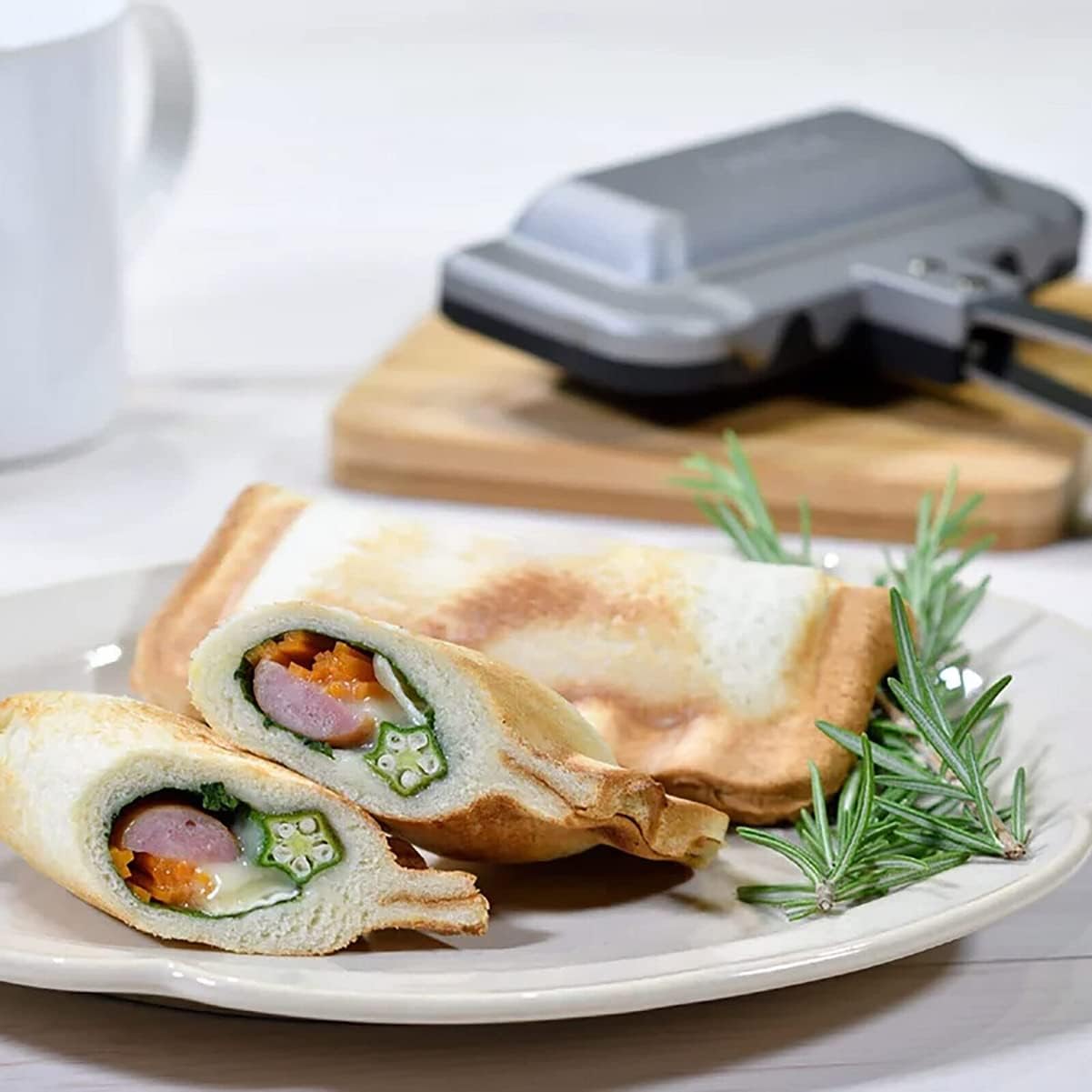 Breakfast Sandwich Maker, 4w1h - Hot Dog Press บทวิจารณ์และราคา