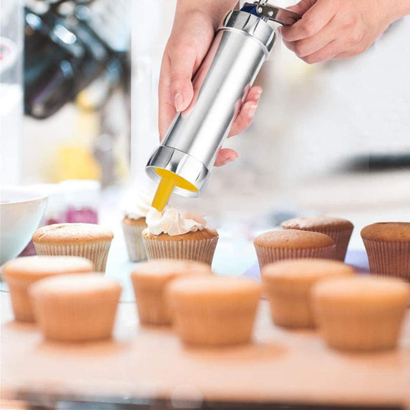 Cookie Press Gun and Icing Set - Churros Maker Gun บทวิจารณ์และราคา