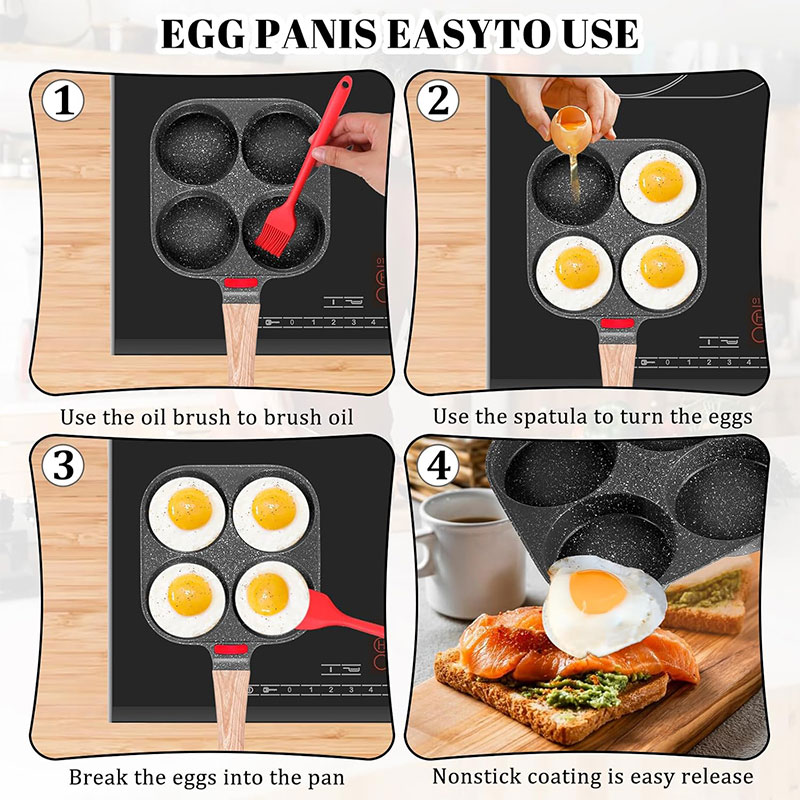 Deepened Egg Frying Pan with L - Mini Pancake Griddle บทวิจารณ์และราคา