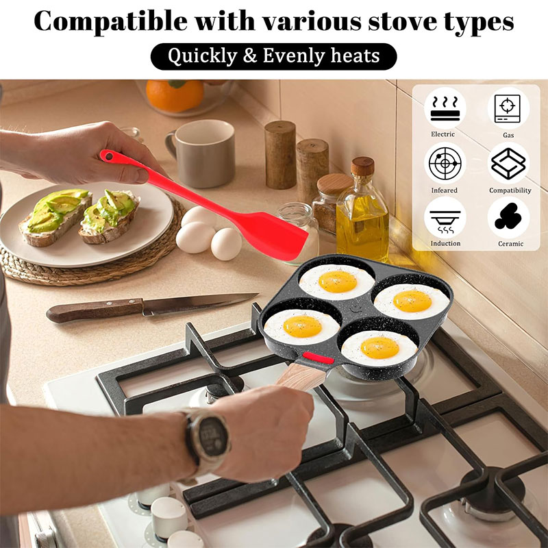 Deepened Egg Frying Pan with L - Mini Pancake Griddle บทวิจารณ์และราคา