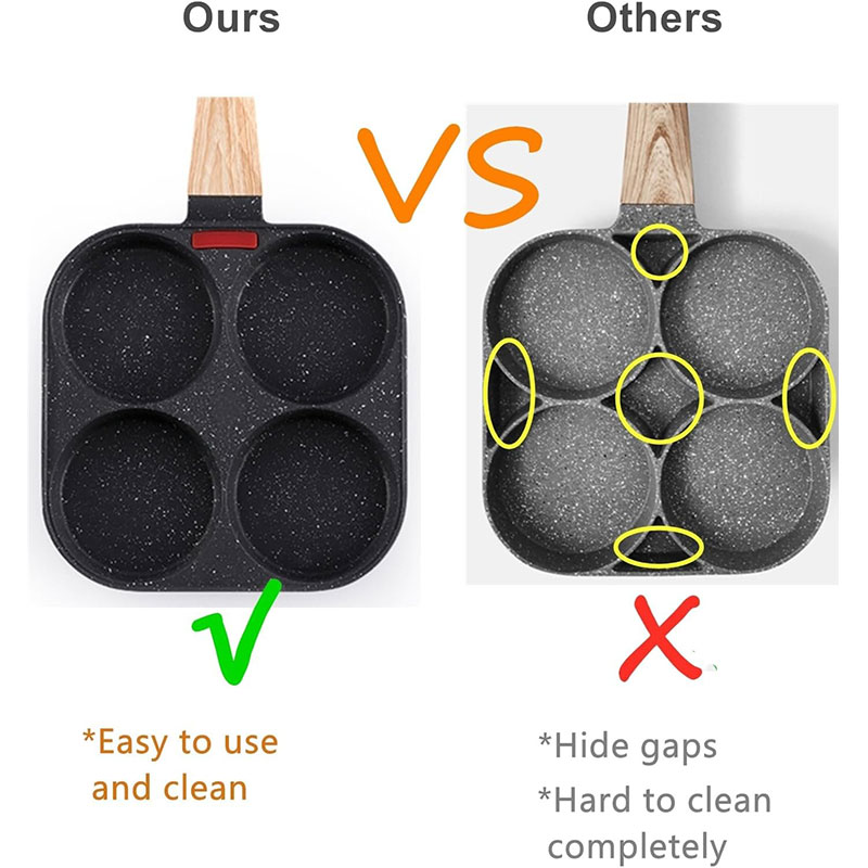 Deepened Egg Frying Pan with L - Mini Pancake Griddle บทวิจารณ์และราคา