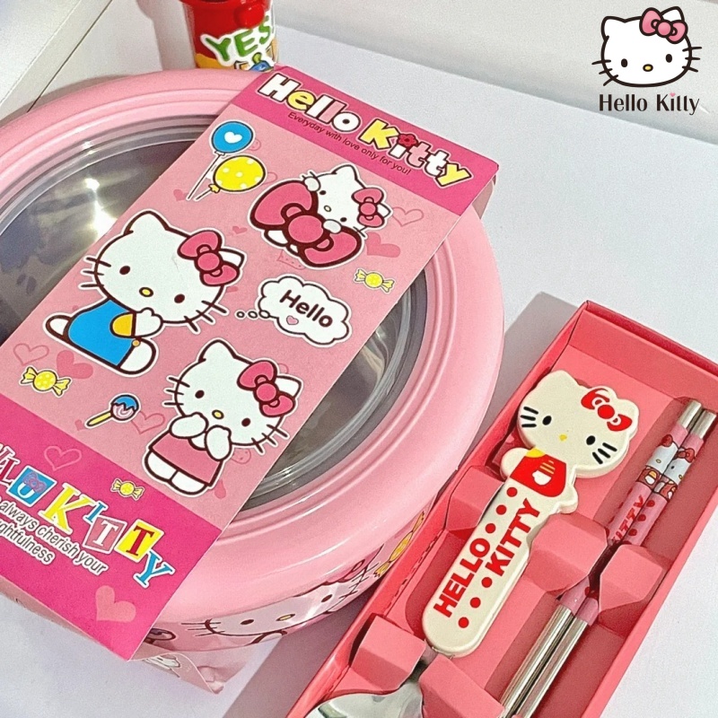 Cute Hello Kitty Stainless Ste - Dim Sum Basket บทวิจารณ์และราคา