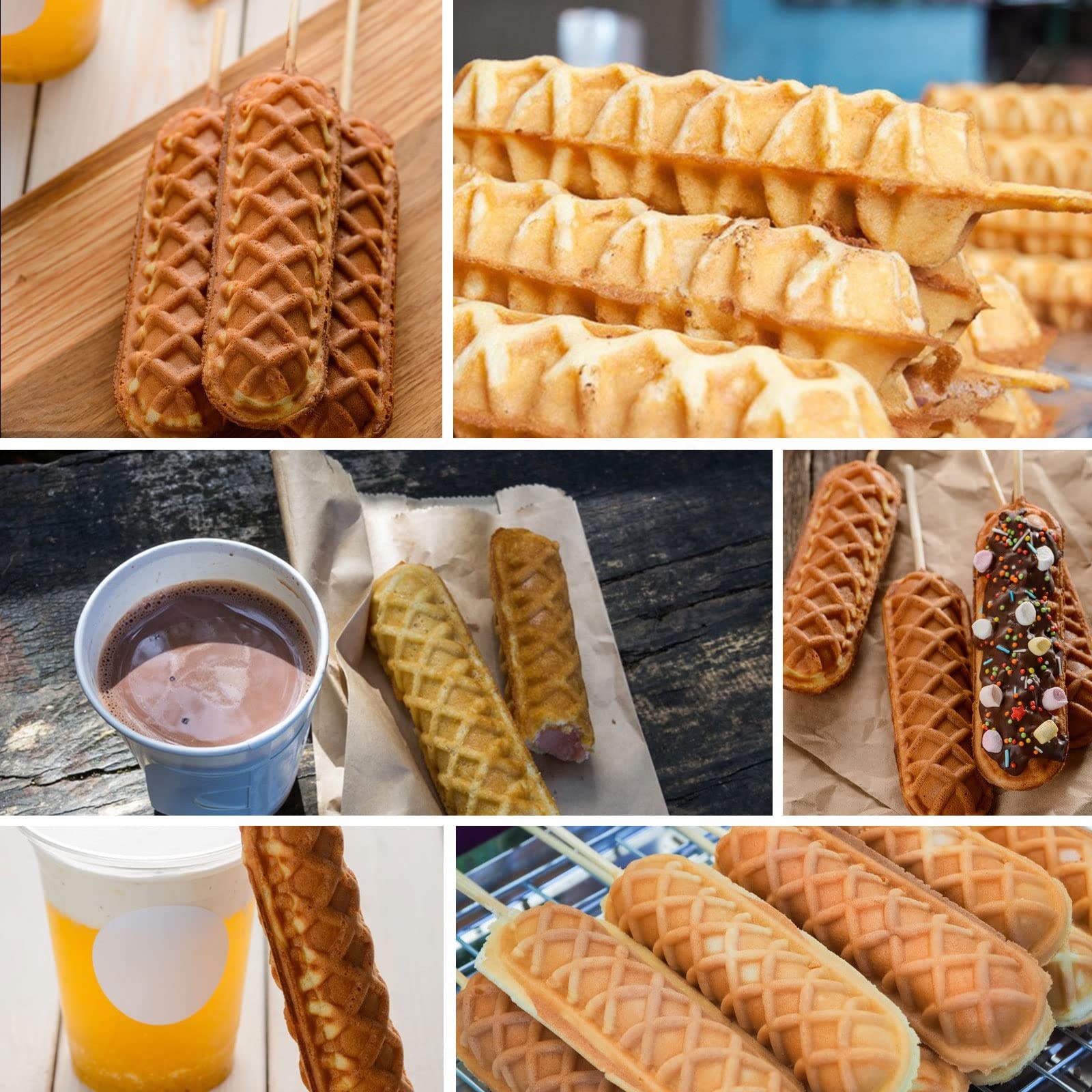 6-Piece Non-stick Waffle Bar M - Corn Dog Stick บทวิจารณ์และราคา