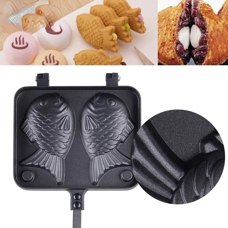 Kitchen Japanese Taiyaki Doubl - Egg Waffle Pan บทวิจารณ์และราคา